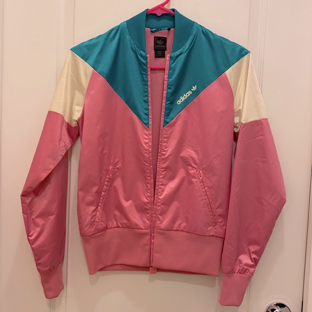 Vintage adidas bomber jacket satin XS